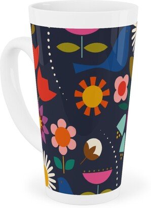 Mugs: Scandinavian Primavera - Multi Tall Latte Mug, 17Oz, Multicolor