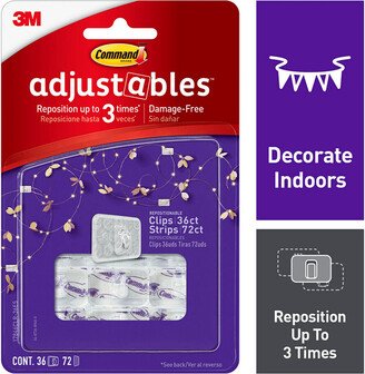 AdjustablesDecorating Clips Clear Pkg/36