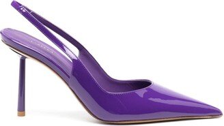 Bella 80mm slingback patent pumps