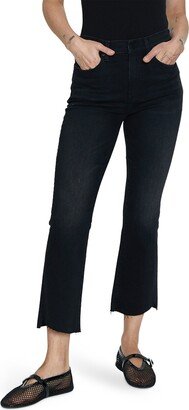 Lennon Raw Hem High Waist Crop Bootcut Jeans