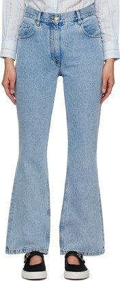 Blue Flared Jeans-AJ