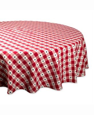 Star Check Table cloth 70 Round
