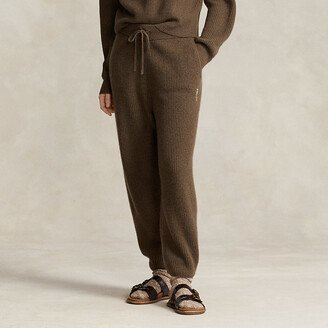 Ralph Lauren Rib-Knit Cashmere-Wool Sweater Pant