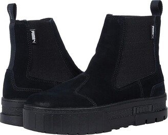 Mayze Chelsea Suede Black) Women's Shoes