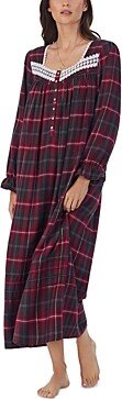 Plaid Lace Trim Ballet Nightgown