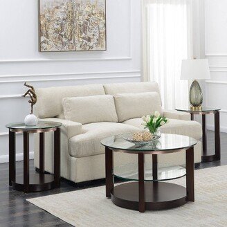 3pc Benton Occasional Table Set Espresso