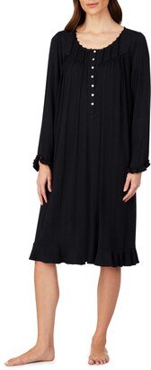 Waltz Embroidered Long Sleeve Nightgown