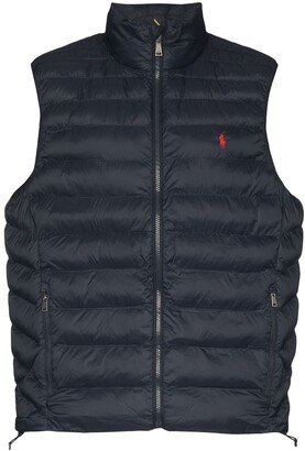 Logo-Embroidered Puffer Gilet-AA