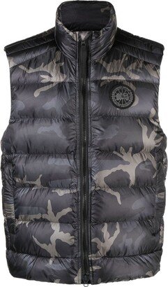 Crofton camouflage-print gilet