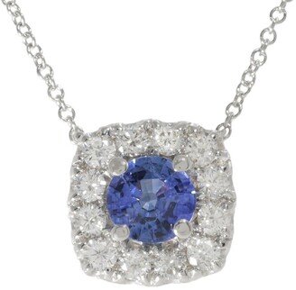 Fine Jewelry 14K 1.35 Ct. Tw. Diamond & Sapphire Necklace