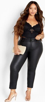 Women's Plus Size Skylar Crop Jean - Black - 16W