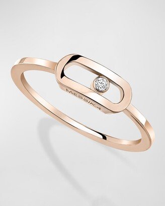 Move Uno 18K Rose Gold 1-Diamond Ring, EU 54 / US 6.75