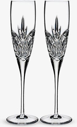 True Love Crystal-glass Champagne Flutes set of two