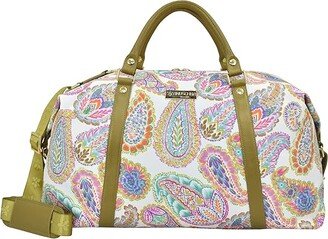 Great Escape Duffel Printed Fabric 12016 (Boho Paisley) Handbags