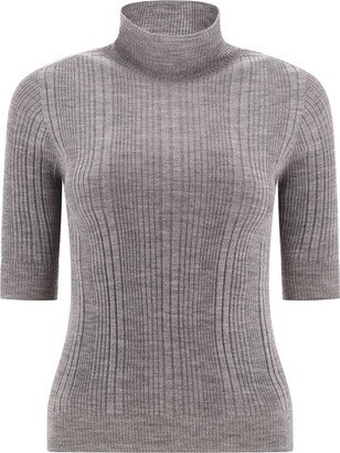 Ribbed turtleneck sweater-AC