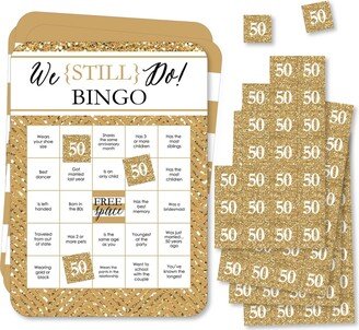 Big Dot Of Happiness We Still Do - 50th Wedding Anniversary -Â Cards & Markers Bingo Game - 18 Ct