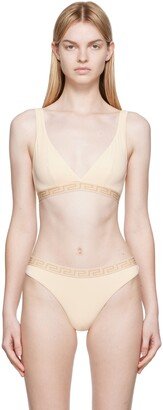 Beige Greca Border Bra