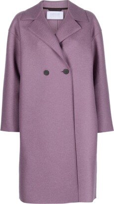 Double-Breasted Buttoned Wool Coat-AB