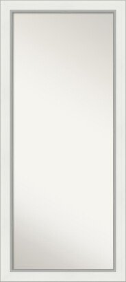 Eva Silver-tone Framed Floor/Leaner Full Length Mirror, 29.25