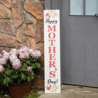 42H Wooden Double Sided Easter or Mother's Day and Father's Day Porch Sign
