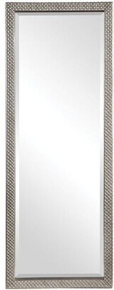 Cacelia Contemporary Full Length Leaner Floor or Wall Mirror - Metallic Silver