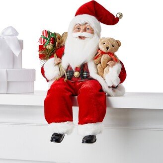 Fabric Sitting Santa in Red Outfit, Created for Macy's