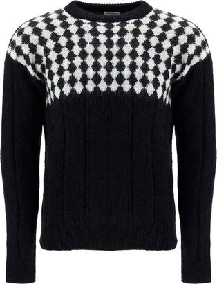 Diamond Pattern Knit Sweater