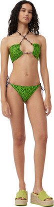 Recycled Printed Beads String Bikini Briefs