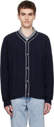 Dunst Navy Y-Neck Cardigan