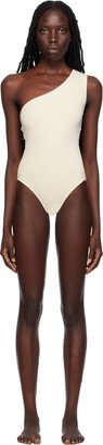 Beige Effigie Swimsuit