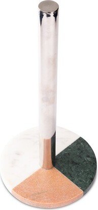 Lexi Home Marble Counter Mount Paper Towel Holder - Multi-colored