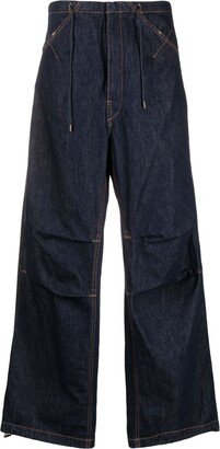 DARKPARK Daisy contrast-stitching wide leg jeans