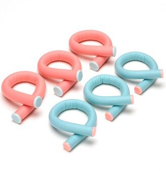 Spiral Rollers Mint/Coral -18pc