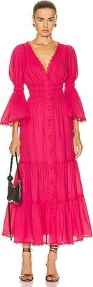 Lipa Maxi Dress in Fuchsia