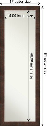 Non-Beveled Full Length On The Door Mirror - Wildwood Frame