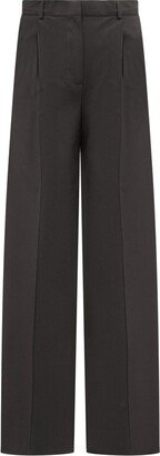 High-Waist Wide-Leg Tailored Trousers-AF