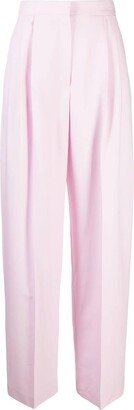 High-Waisted Pleated Trousers-AE