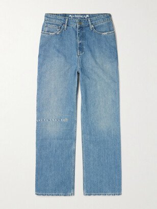 MANAAKI Rangi Straight-Leg Embroidered Jeans