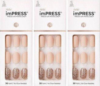 Kiss Nails KISS imPRESS Press-On Nails - Evanesce - 3pk - 90ct