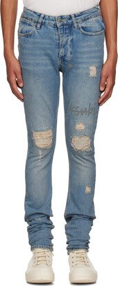 Blue Van Wrinkle Heritage Repair Jeans