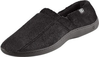 Men's Microterry Slip On Slipper (Black) Men's Slippers