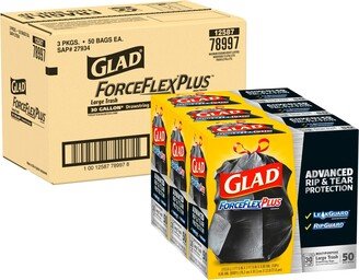 Glad ForceFlexPlus Drawstring Large Trash Bags