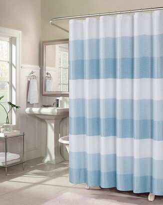 Shades Ombré Waffle Texture Shower Curtain-AE