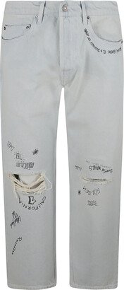 Distressed Effect Jeans