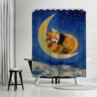 71 x 74 Shower Curtain, Red Panda Dreams by Michael Creese