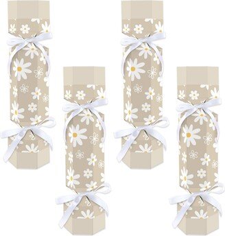 Big Dot Of Happiness Tan Daisy Flowers No Snap Floral Party Table Favors Diy C Boxes 12 Ct - Beige/khaki