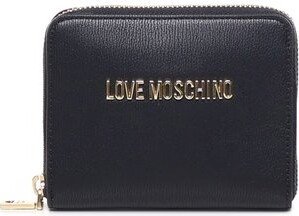 Logo-Lettering Zipped Bi-Fold Wallet