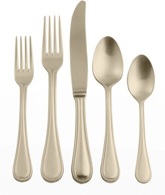 Perla Ice Champagne 5-Piece Flatware Set