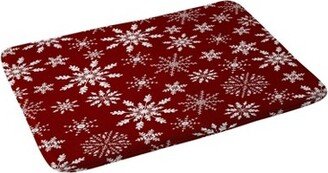 Iveta Abolina Silent Night Memory Foam Bath Mat Red