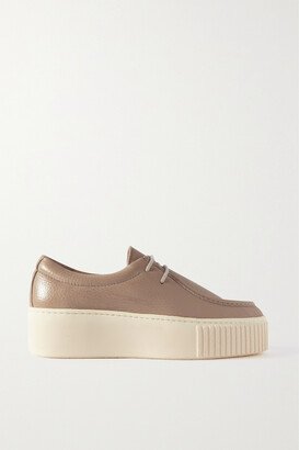 Fontaina Leather Platform Sneakers - Neutrals